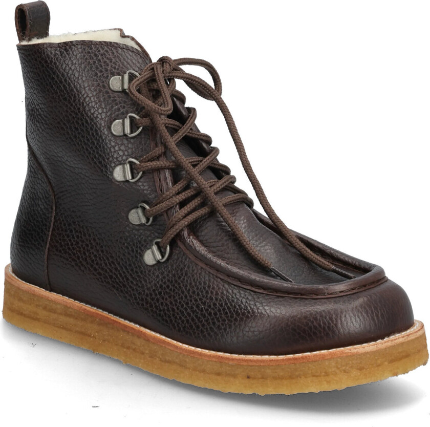 Boots - Flat - With Laces - Brown - 39