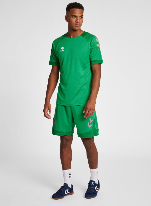 Hmllead S/S Poly Jersey - Green - L