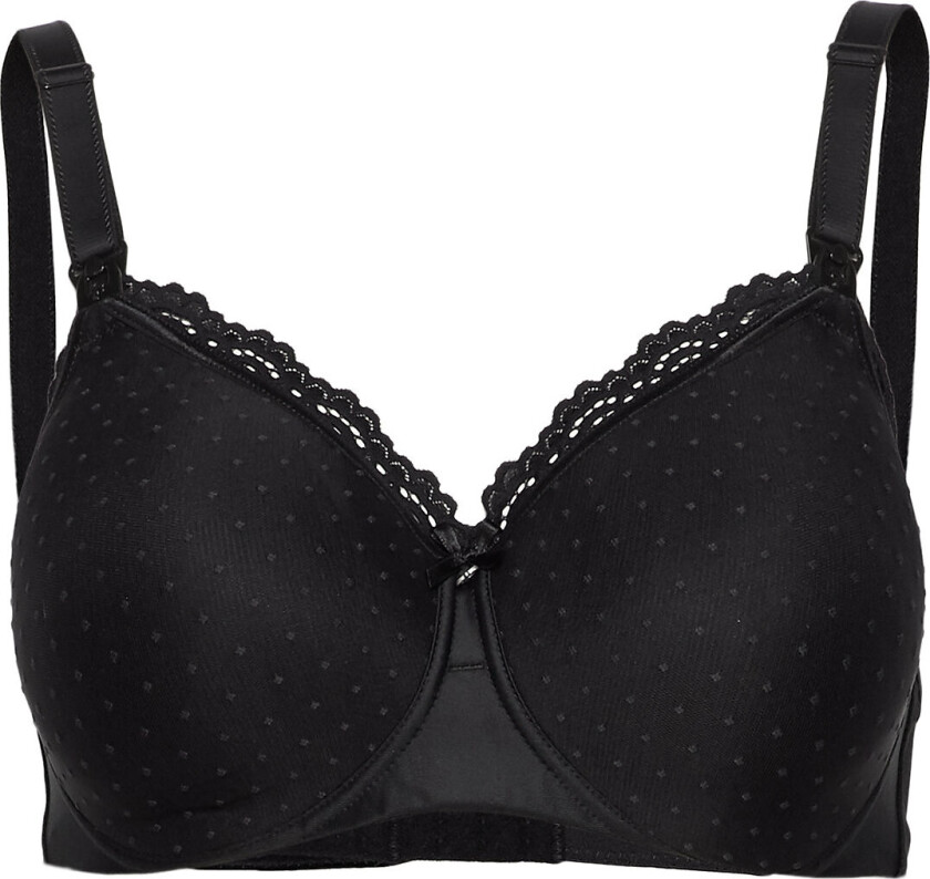 Mama Nursing Bra Padded Moulded Cups - Black - B 90 - 95