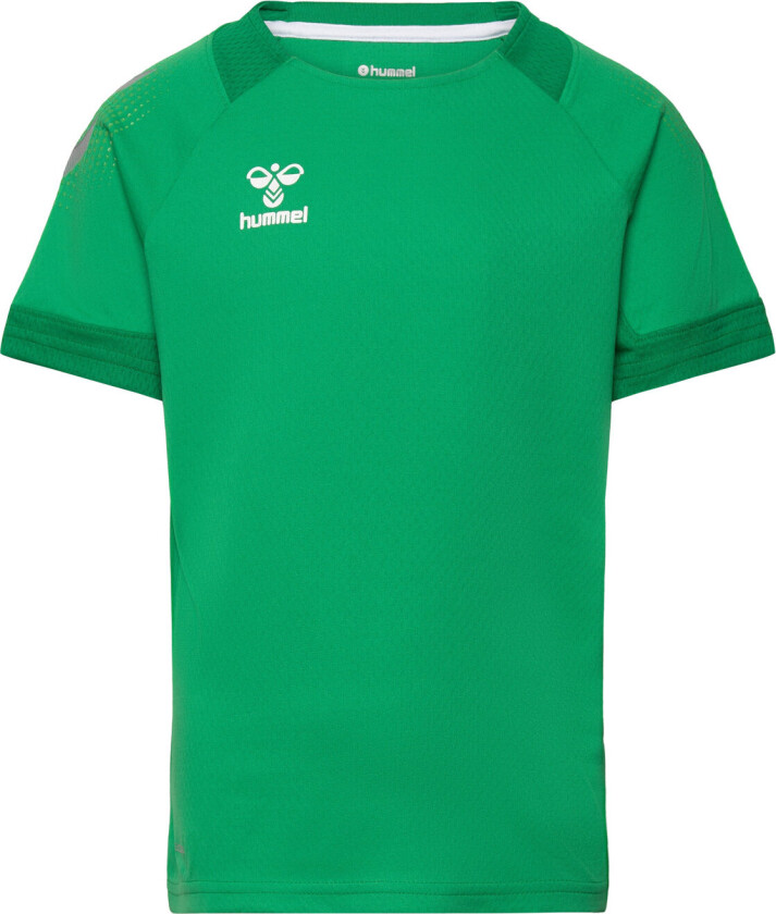 Hmllead S/S Poly Jersey Kids - Green - 116