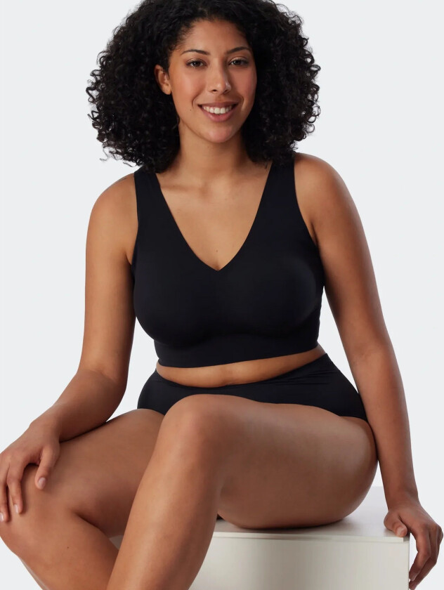 Bustier Mit Pads - Invisible Soft - Black - 46