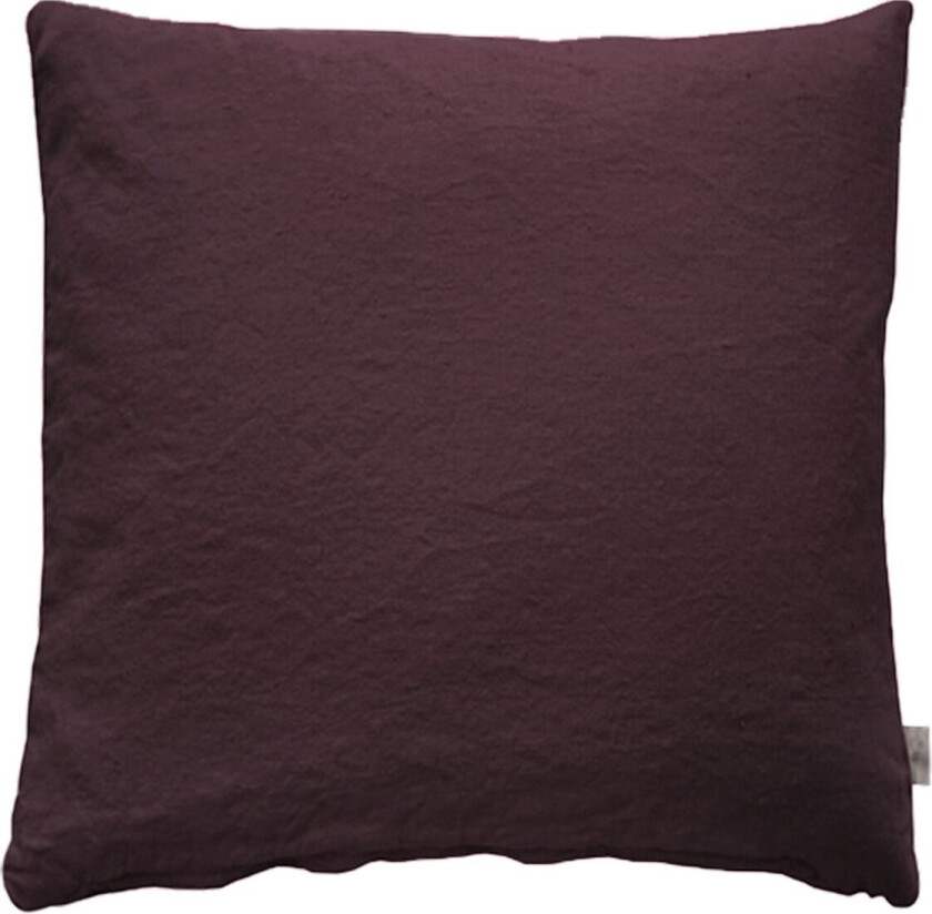 Pudebetræk-Hør Basic-Vasket - Red - 45X45CM