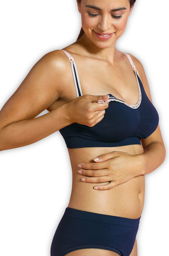 Original Maternity & Nursing Bra - Blue - L