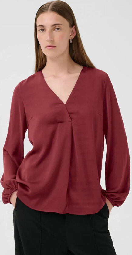 Rindaiw Blouse - Burgundy - 38