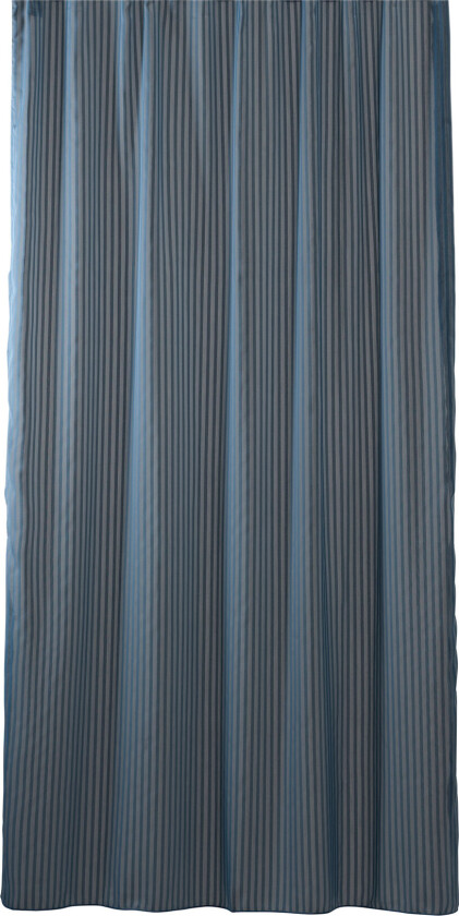 Lines Shower Curtain W/Eyelets 200 Cm - Blue - 140X200CM