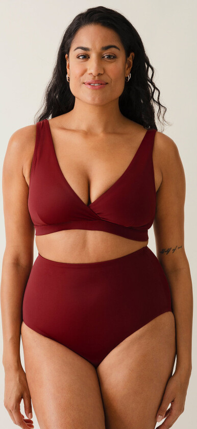 The Go-To Bikini Top - Burgundy - S