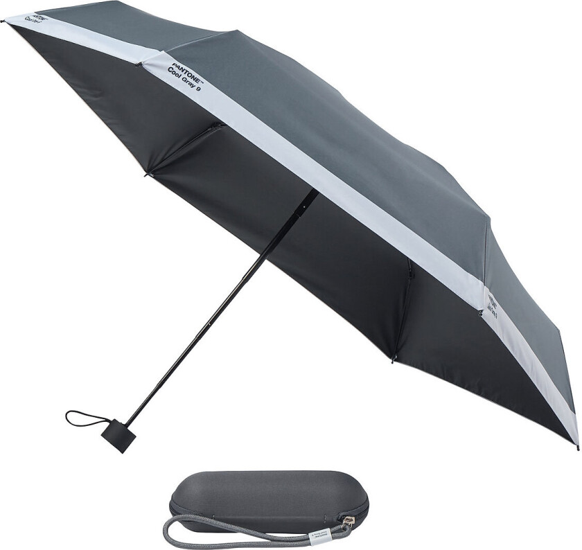 Umbrella Folding In Carry Case - Grey - 90 cm