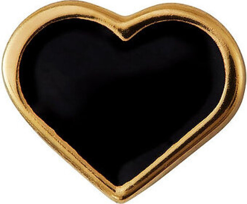 Bilde av Enamel Heart Charm, Gold - Gold - ONE SIZE