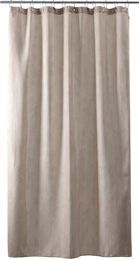 Bilde av Pine Shower Curtain W/Eyelets 200 Cm - Beige - 140X200CM