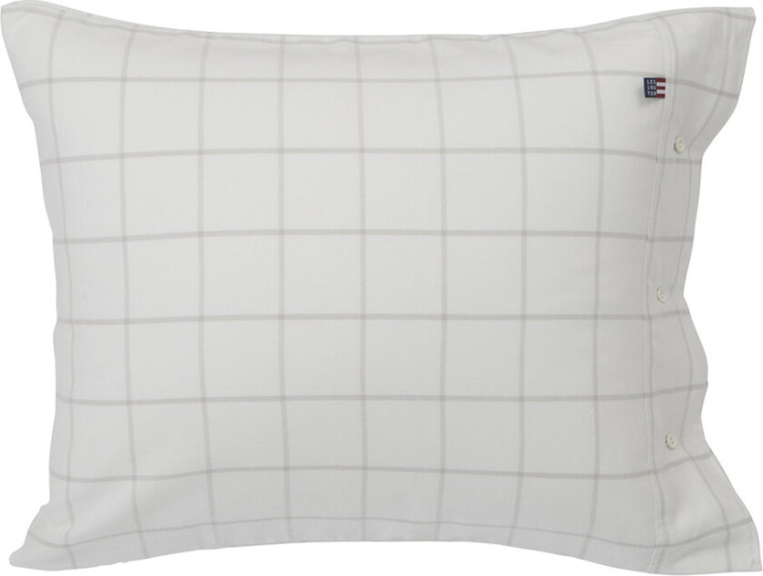 Hotel Light Flannel White/Lt Beige Pillowcase - White - 50X70CM