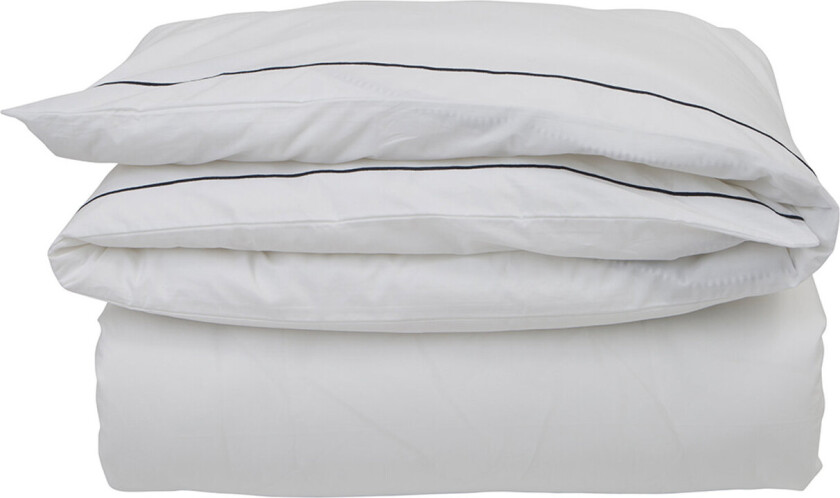 Hotel Percale White/Blue Duvet - White - 200X220CM