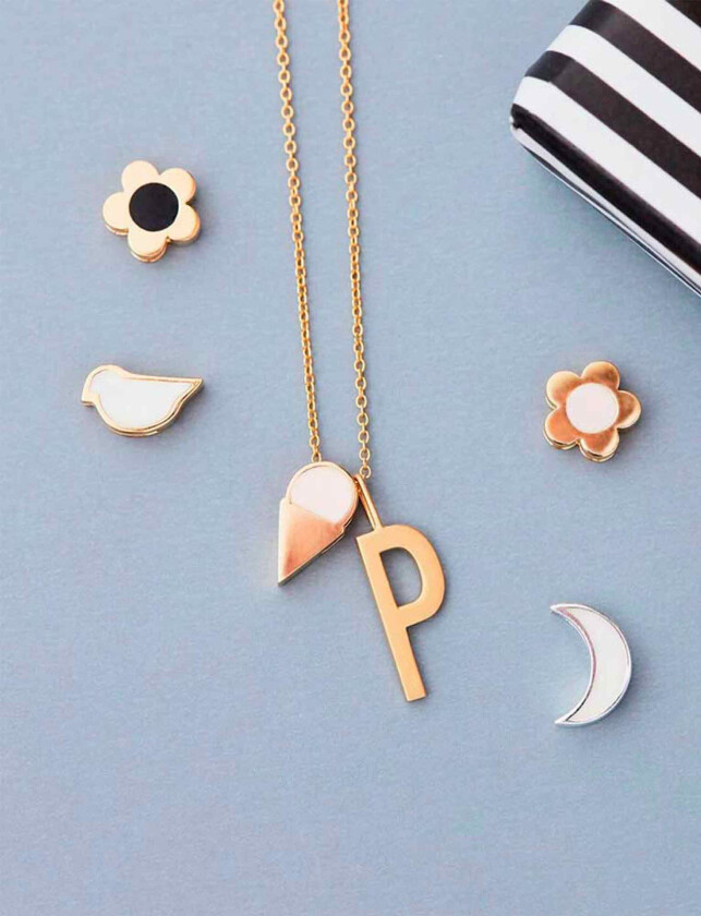 Enamel Bird Charm - Black - ONE SIZE