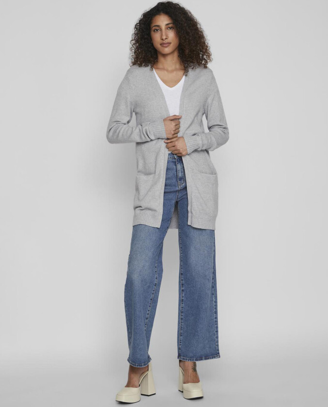 Viril Open L/S Knit Cardigan - Noos - Grey - XXL