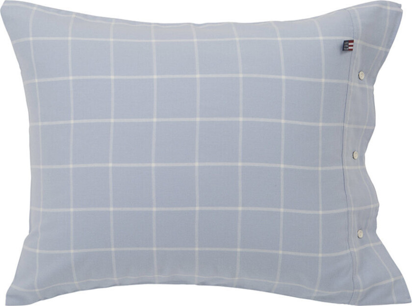 Hotel Light Flannel Lt Blue/White Pillowcase - Blue - 50X70CM
