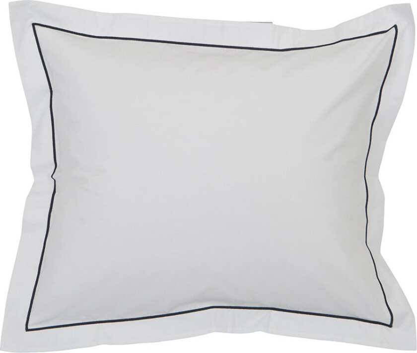 Hotel Percale White/Blue Pillowcase - White - 50X70CM