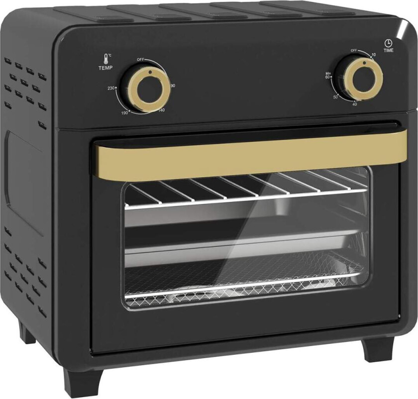 10L konveksjonsminiovn – airfryer, timer, svart