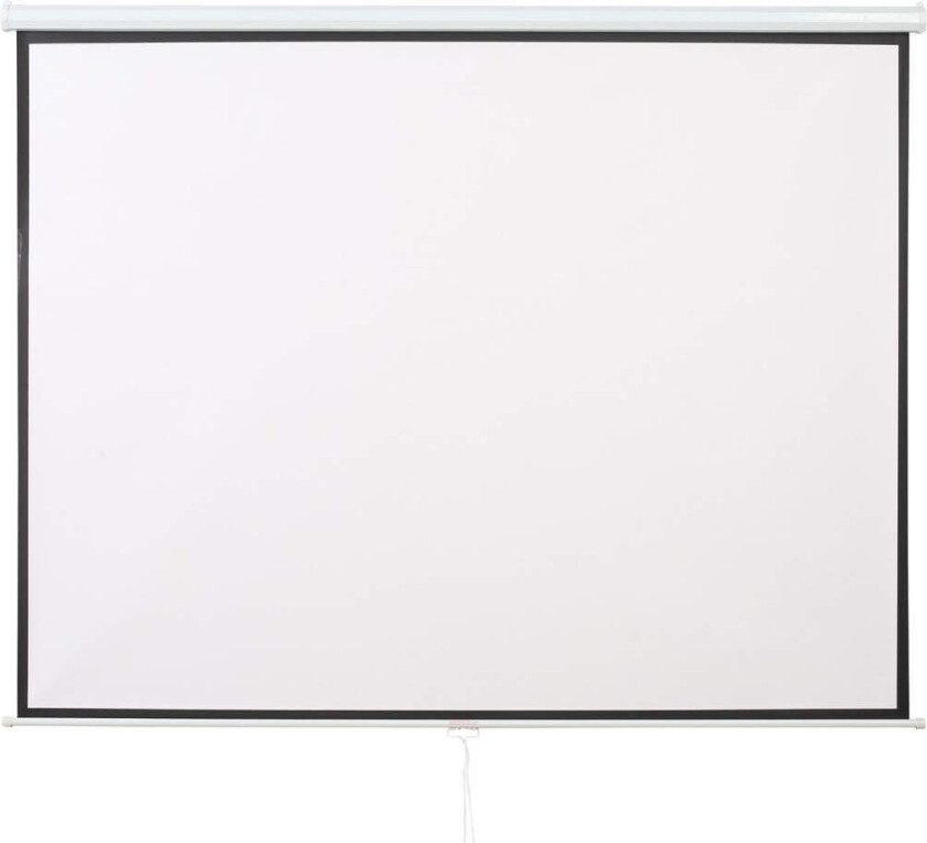 120-tommers manuelt projektorlerret – klargjort for hjemmekino