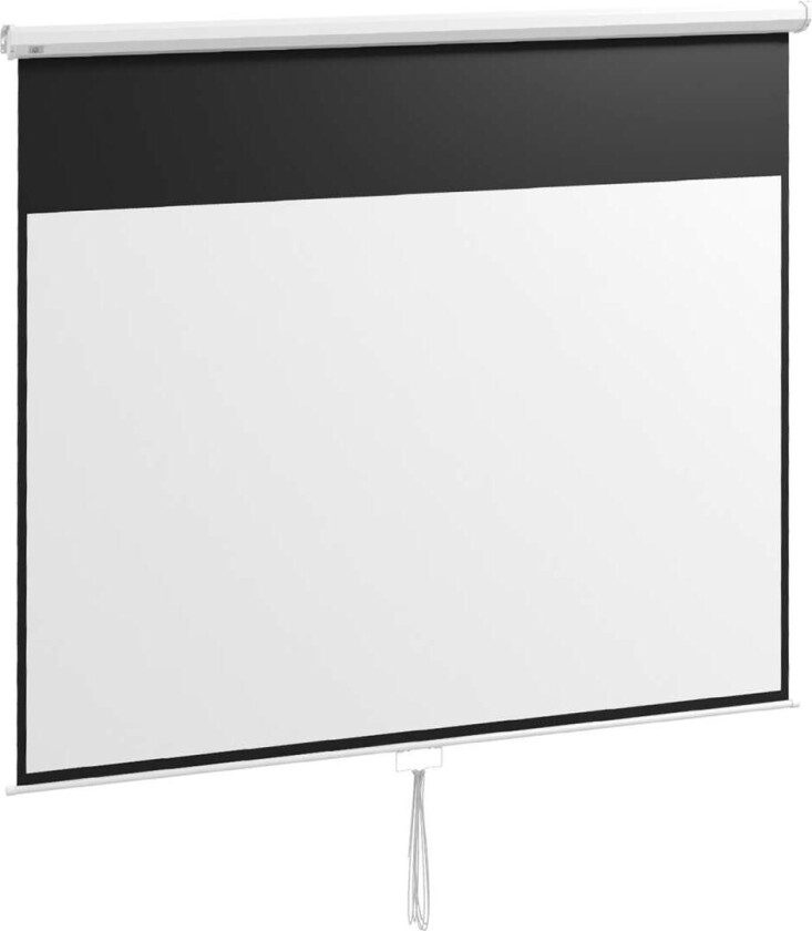 120-tommers projektorlerret, 16:9, vegg-/takmontering