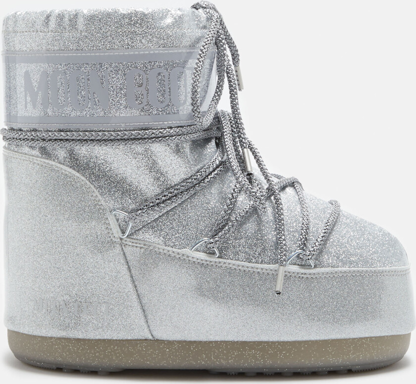 Moon Boot Mb Icon Low Glitter Snøstøvler Silver Silver-33-35 EU Sølv 33-35 EU kvinne