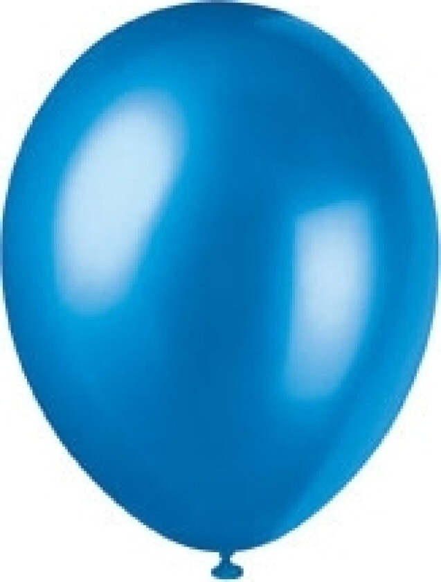 Blå ballonger "cosmic", 50stk, metalliclook