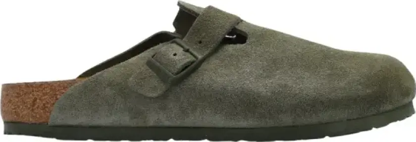 Boston Suede Leather Regular Unisex Thyme 39
