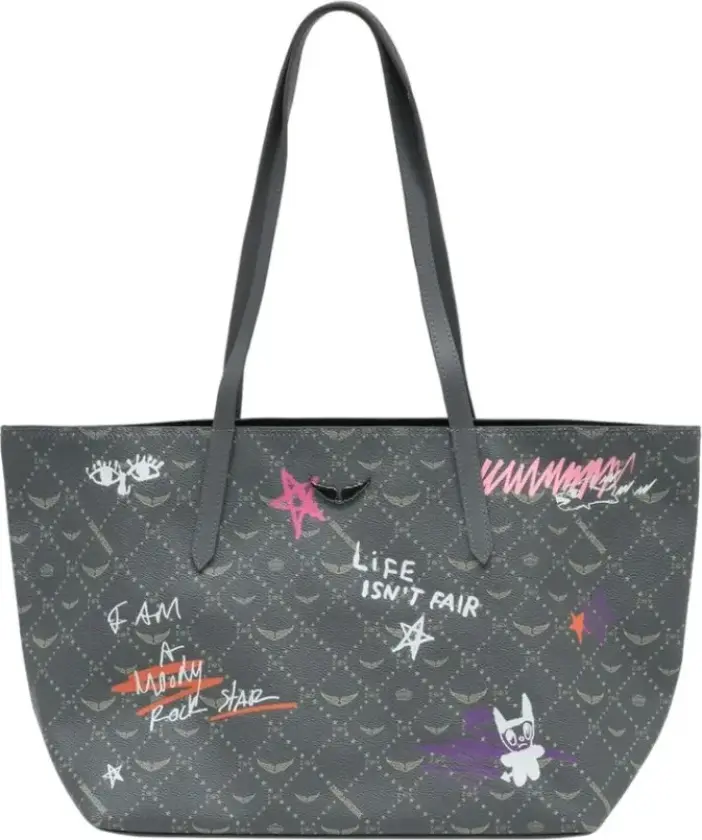 Dame, Vesker, Flerfarget, ONE SIZE