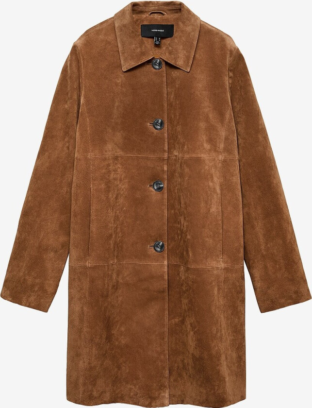 Jakke i semsket skinn vmIsabel Suede - Natur