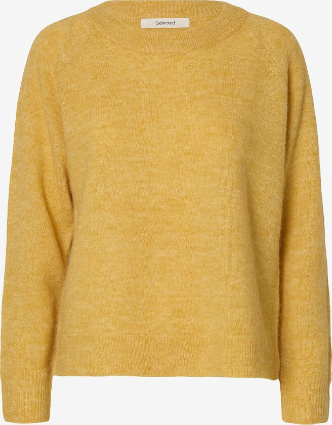 Genser slfLulu LS Knit O-neck - Brun