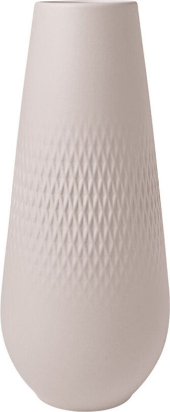 Manufacture Collier Vase Carré Beige H26 cm