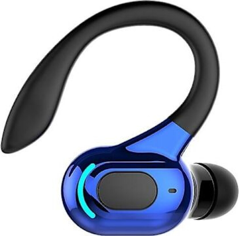 Bluetooth-headset Bluetooth 5.2 Enkelt headset Business-hodetelefon Trådløs øretelefon Ørekrok Bass Støydempende headset Sports Gaming Ørepropper M
