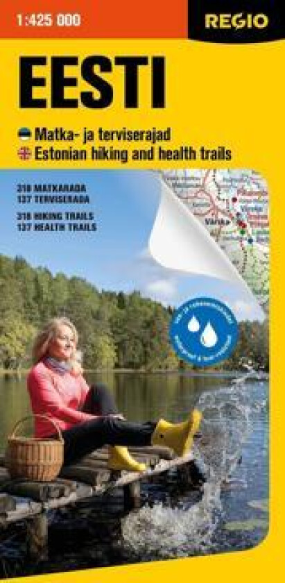 Estonian hiking and health trails map