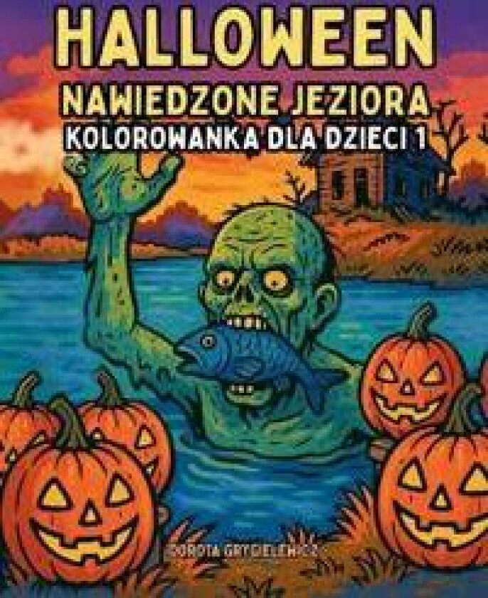 Halloween Nawiedzone Jeziora Kolorowanka dla Dzieci 1
