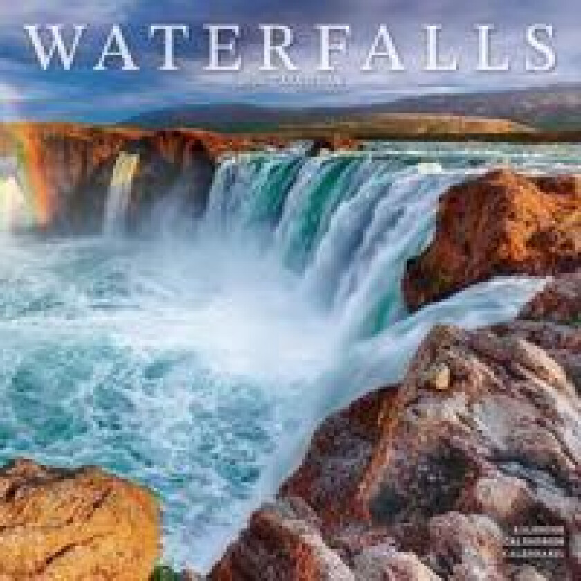Waterfalls Calendar 2026 Square Scenic Wall Calendar - 16 Month