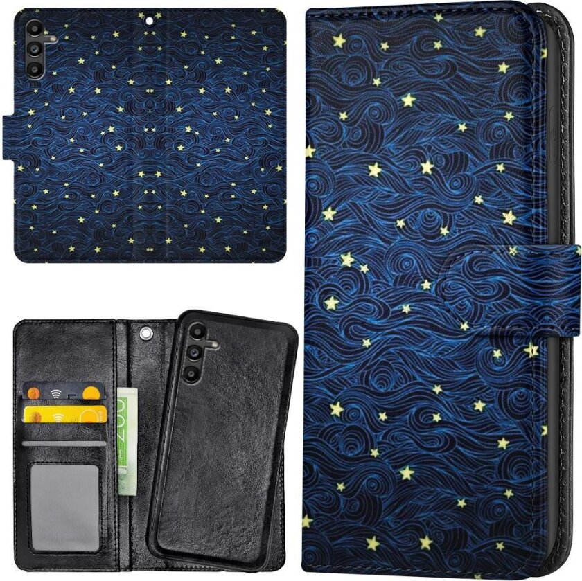 Samsung Galaxy A13 5G/A04s - Lommebok Deksel Stjernemønster
