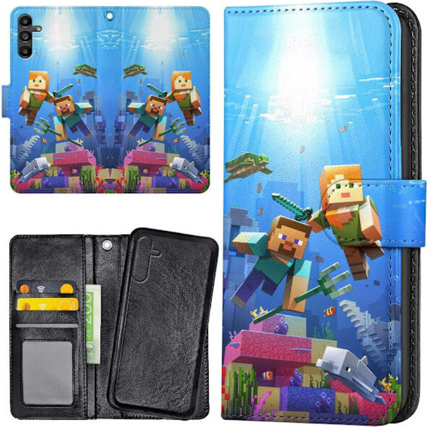 Samsung Galaxy S25 - Lommebok Deksel Minecraft