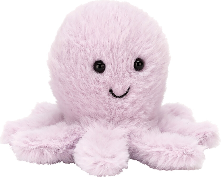 Kosedyr - 8x7 cm - Fluffy Octopus - - OneSize - Kosedyr