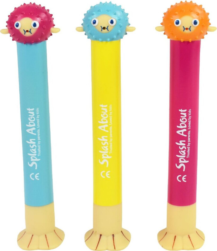 Dykkerstenger - 3 stk. - Pufferfish - - OneSize - Badeleker