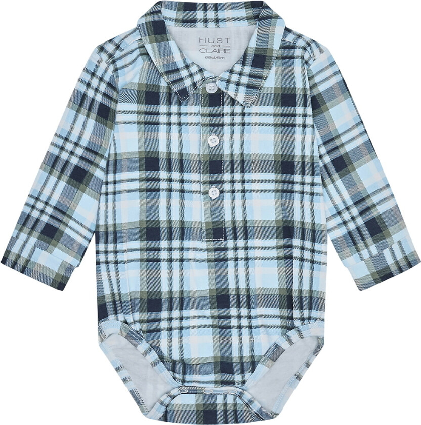 Skjorte I/e - HCBoye - Iron Blue - - 68 - Langermet Body