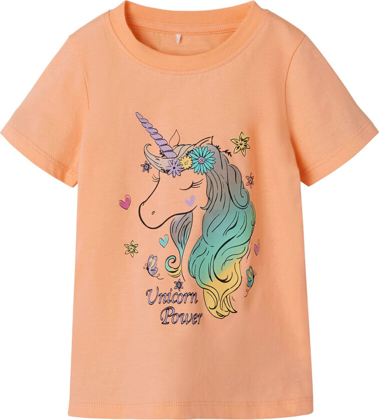 T-skjorte - NmfPzoey - Peach Nektar - - 1½ år (86) - T-skjorte