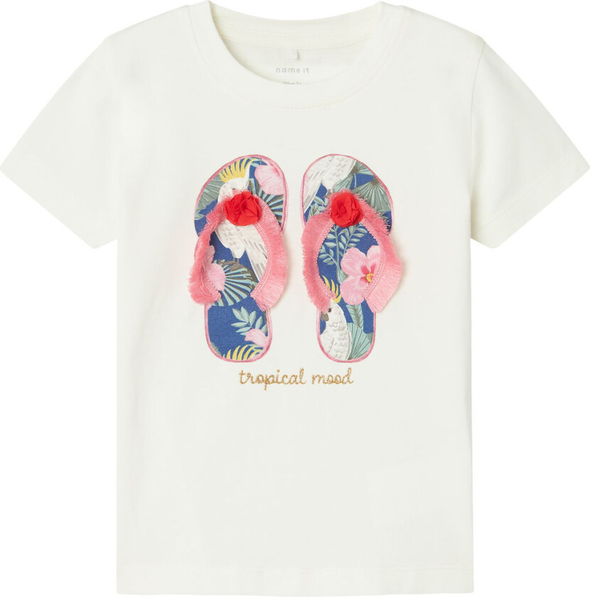 T-skjorte - NmfPfransisca - Jet Strøm - - 5 år (110) - T-skjorte