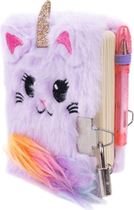 Dagbok m. Lås og Kulepenn - Kattehjørning - - OneSize - Dagbok