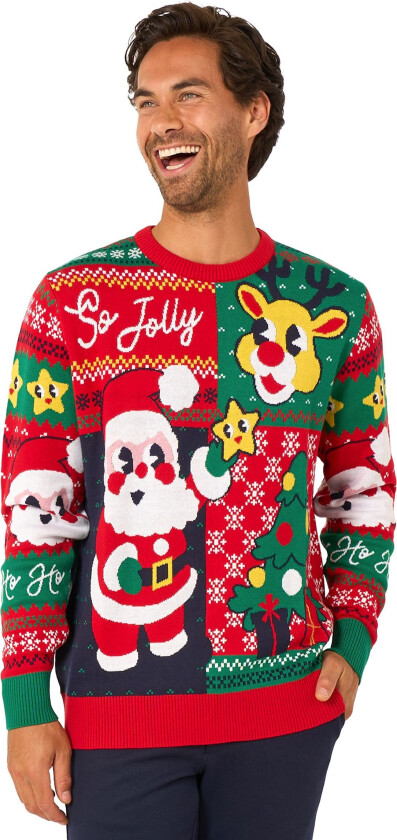 OppoSuits Happy Claus Julegenser - XX-Small