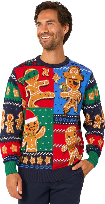 OppoSuits Gingerbread Julegenser - Medium