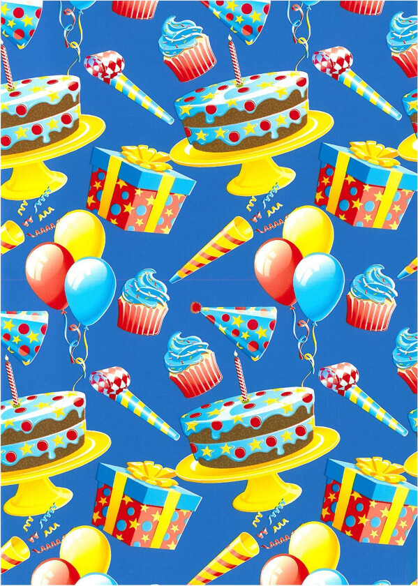 Gavepapir Happy Birthday