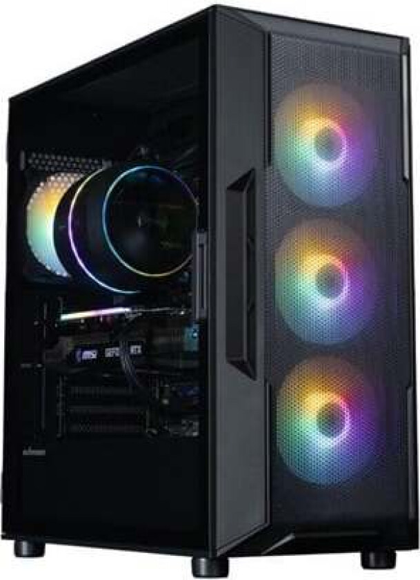 i3 NEO V2 - mid tower - ATX - Kabinett - Tower - Svart