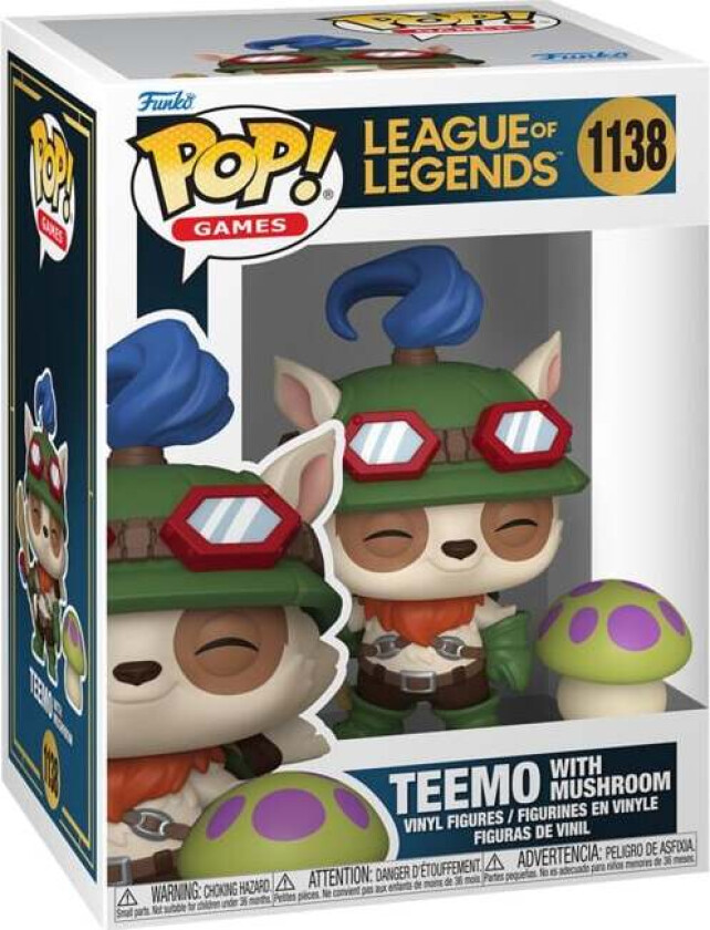 Teemo with Mushroom Vinylfigur 1138 - Funko Pop! - Funko Shop Europe