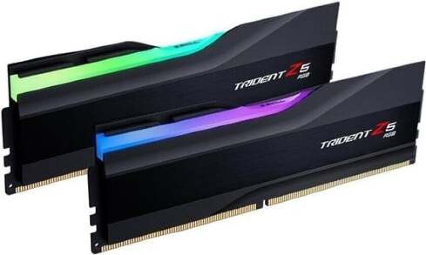 Trident Z RGB DDR5-6000 - 128GB - CL34 - Dual Channel (2 pcs) - Intel XMP - Svart med RGB