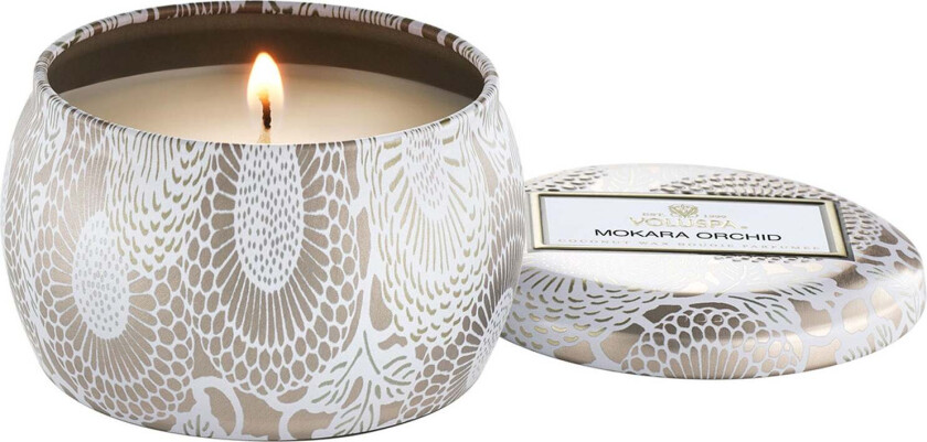 Mokara Orchid Decorative Tin Candle - 113 g