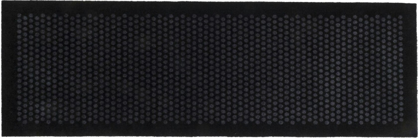 Dot Dørmatte 67x200cm /Grå - Ensfargede tepper Vinyl Sort - TC00551