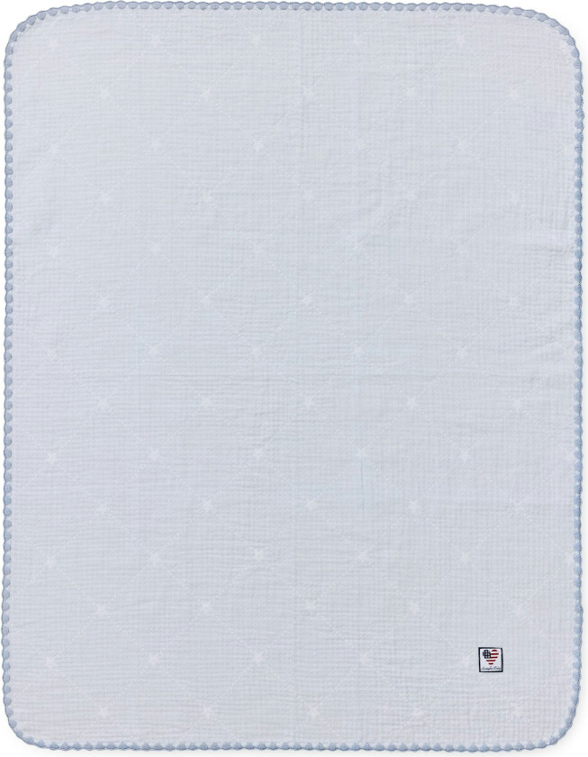 Bilde av Baby Signature Star Pledd 70x75 Cm / Blå - Barnepledd Bomull Hvit - 10006043-5600-BS30